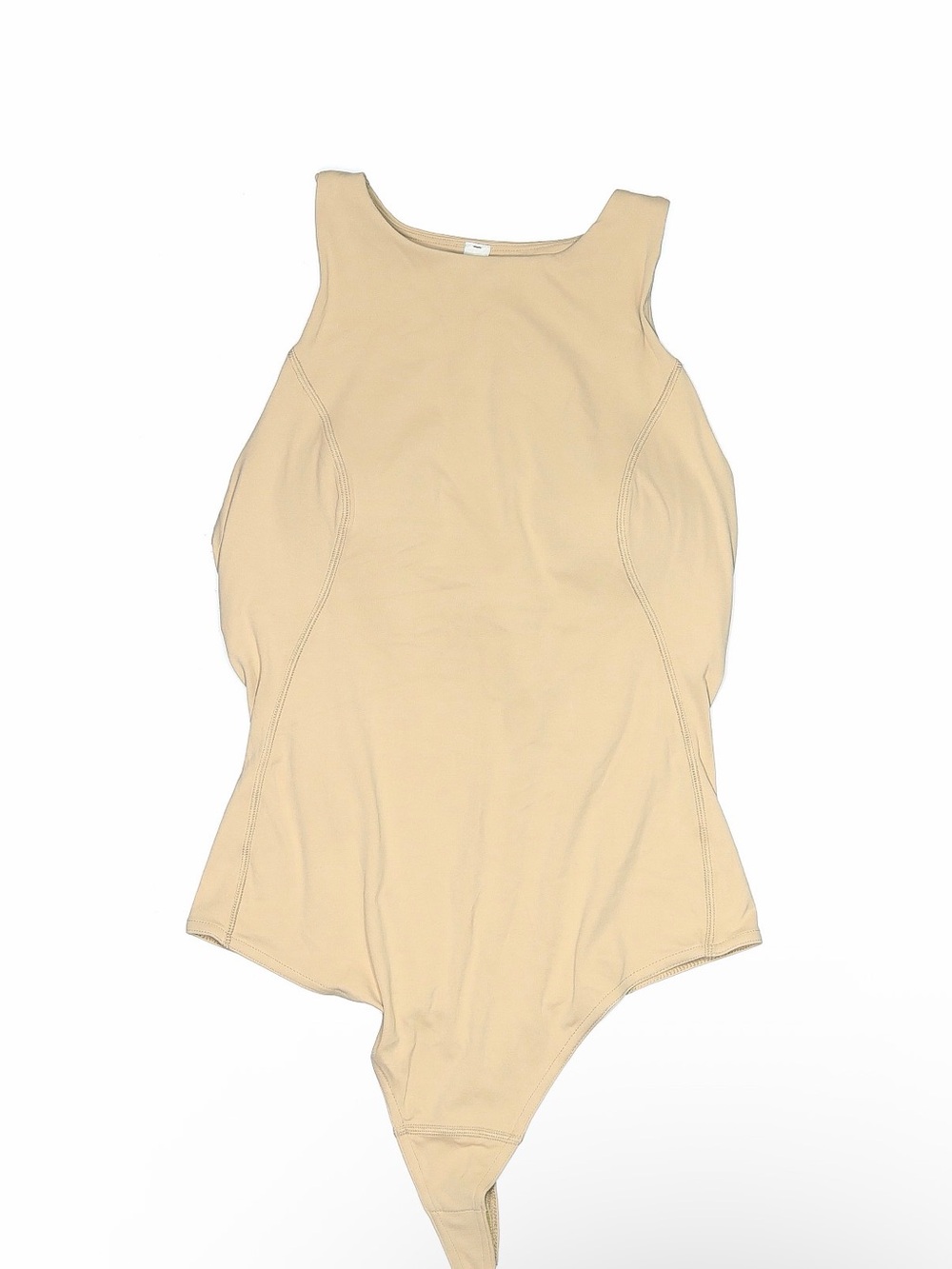 lululemon athletica Tan Scoop Neck One-Piece Bodysuit